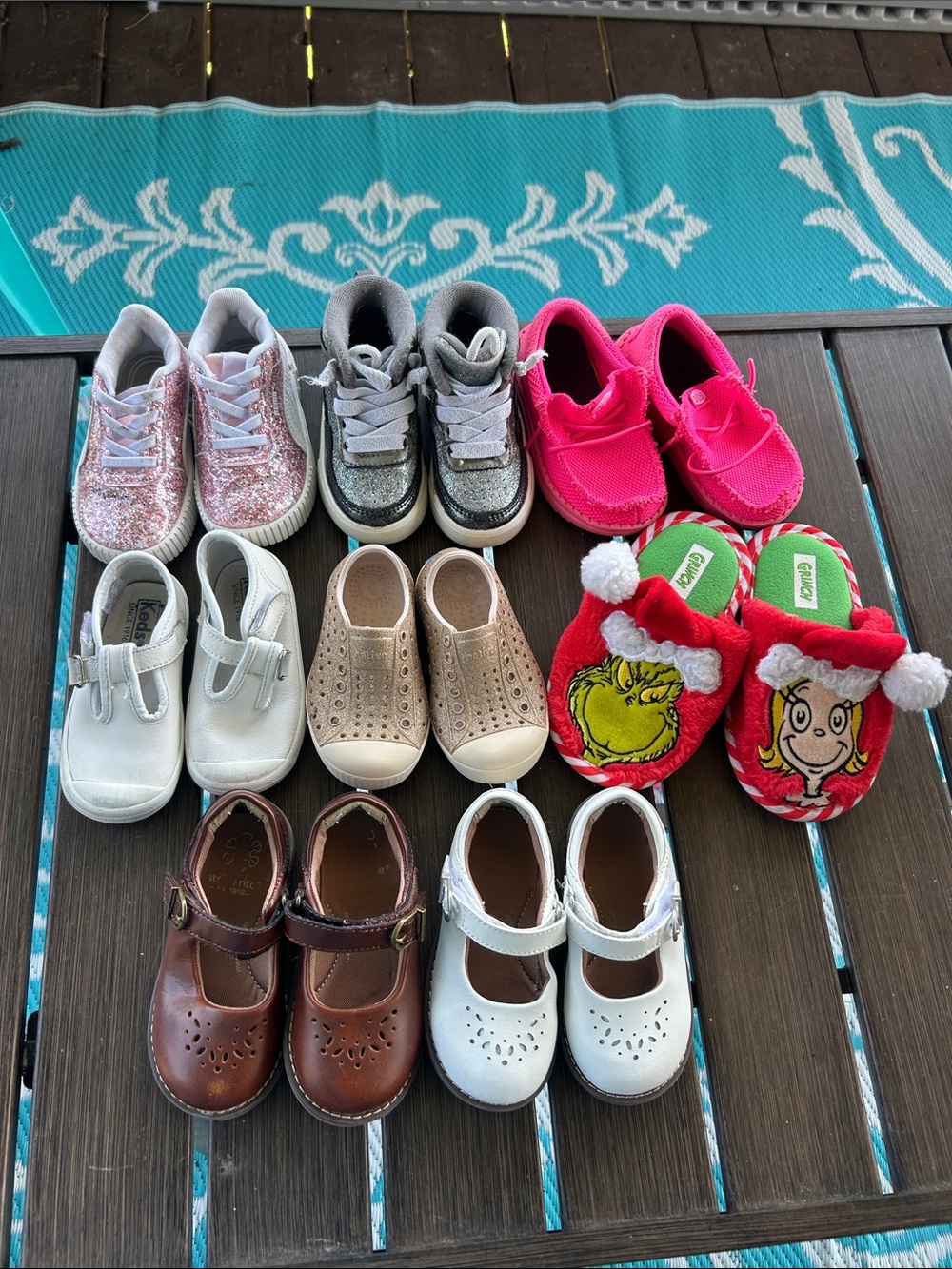 Kids size 5 and 6 assorted shoes